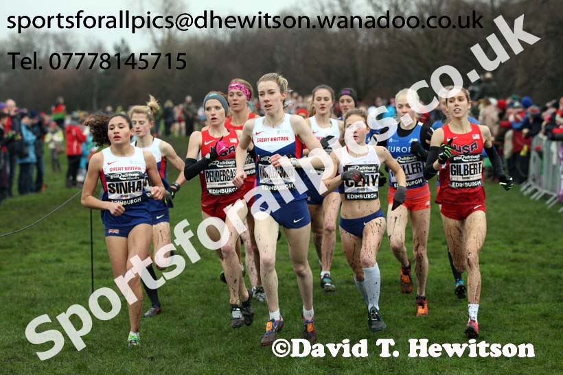 Junior womens Great Edinburgh Cross Country. Photo: David T. Hewitson/Sports for All Pics